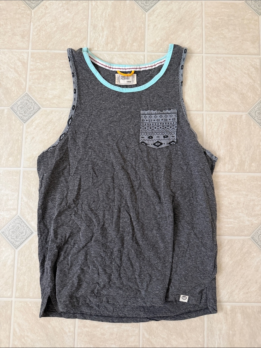 Free Planet Grey Tank